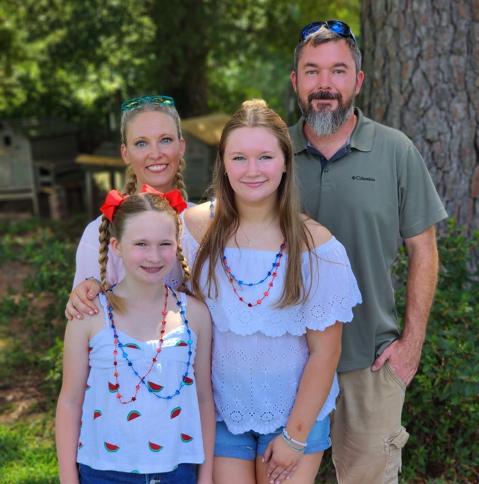 John and Whitney Berry with their family, owners of Berry Heating and Cooling in Gary, Texas